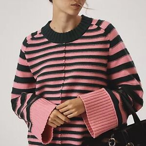 Striped Anthropologie Maeve sweater M - used twice